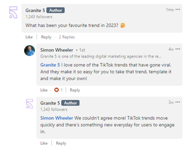A COMMENT THREAD FROM LINKEDIN.